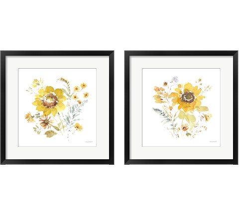 Sunflowers Forever 2 Piece Framed Art Print Set by Lisa Audit