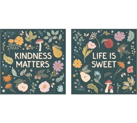 September Sweetness 2 Piece Art Print Set by Laura Marshall