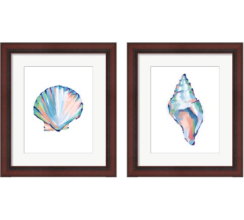 Pop Shell Study 2 Piece Framed Art Print Set by Ethan Harper