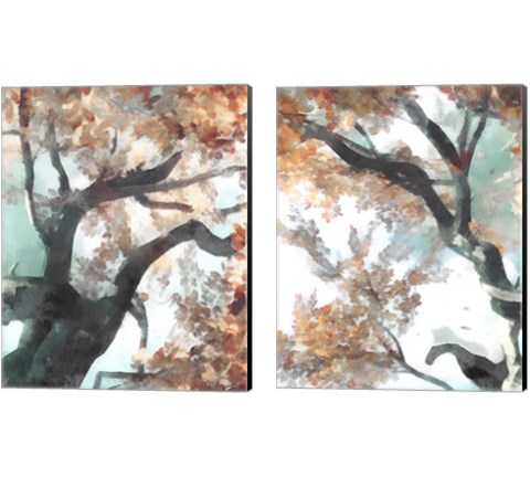 Fall Tree 2 Piece Canvas Print Set by Alonzo Saunders