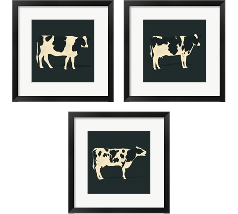 Refined Holstein 3 Piece Framed Art Print Set by Jacob Green