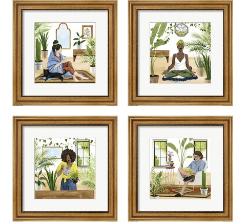 Alone Time 4 Piece Framed Art Print Set by Grace Popp