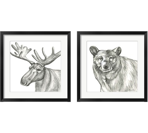 Pencil Forest 2 Piece Framed Art Print Set by Kelsey Wilson