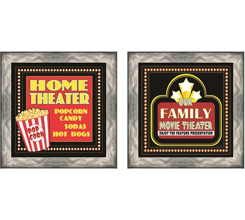 Movie Theater 2 Piece Framed Art Print Set by Cindy Jacobs