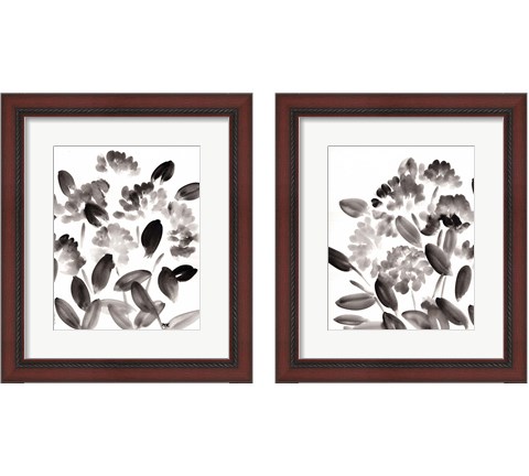 Simple Black Poppies 2 Piece Framed Art Print Set by Marcy Chapman