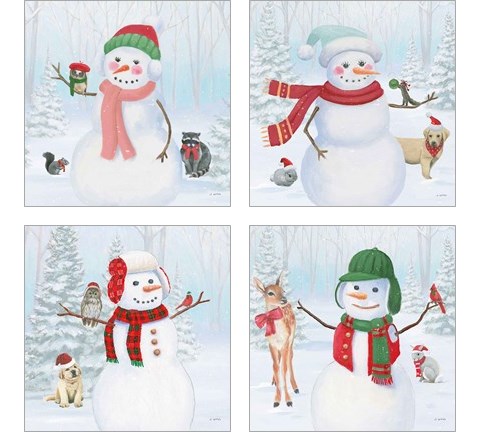 Dressed for Christmas 4 Piece Art Print Set by James Wiens