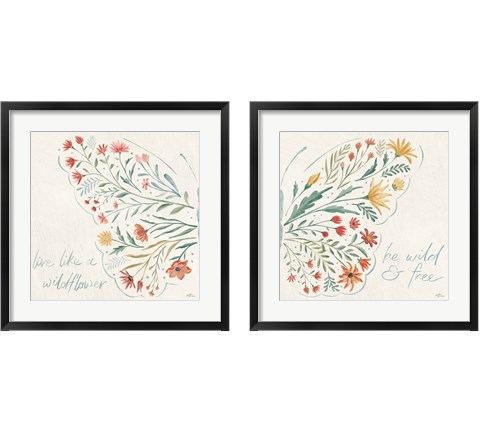 Wildflower Vibes 2 Piece Framed Art Print Set by Janelle Penner