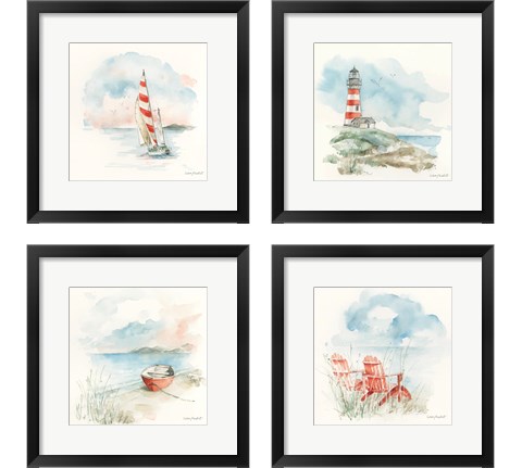 Seaside Journey 4 Piece Framed Art Print Set by Lisa Audit