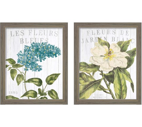 Fleuriste Paris 2 Piece Framed Art Print Set by Wild Apple Portfolio