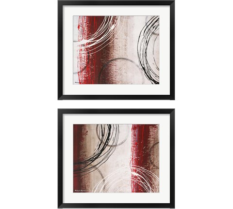 Tricolored Gestures 2 Piece Framed Art Print Set by Michael Marcon