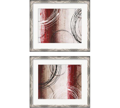 Tricolored Gestures 2 Piece Framed Art Print Set by Michael Marcon