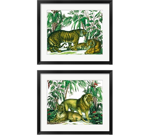 Jungle Flair 2 Piece Framed Art Print Set by Wild Apple Portfolio