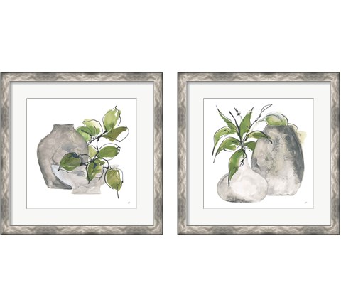 Two Vases 2 Piece Framed Art Print Set by Chris Paschke