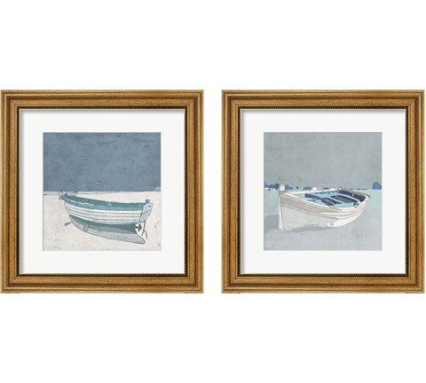 Docked Ashore 2 Piece Framed Art Print Set by Ynon Mabat