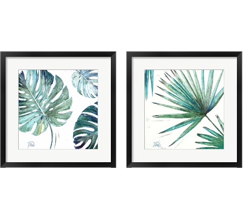 Organic with Blues 2 Piece Framed Art Print Set by Patricia Pinto
