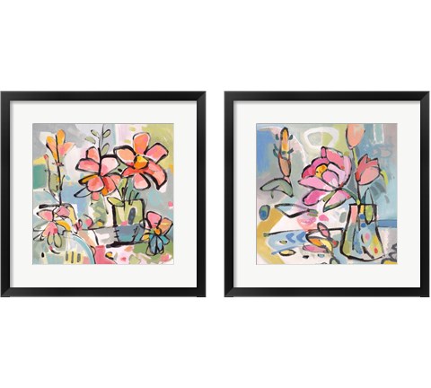 Picked From The Garden 2 Piece Framed Art Print Set by Vas Athas