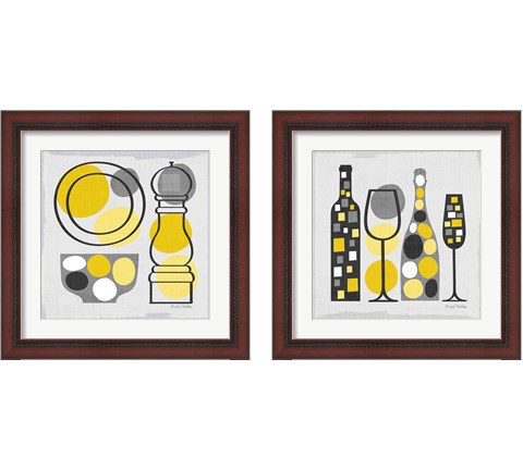 Modern Kitchen  2 Piece Framed Art Print Set by Michael Mullan