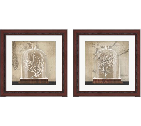 Coral Cloche 2 Piece Framed Art Print Set by Wild Apple Portfolio
