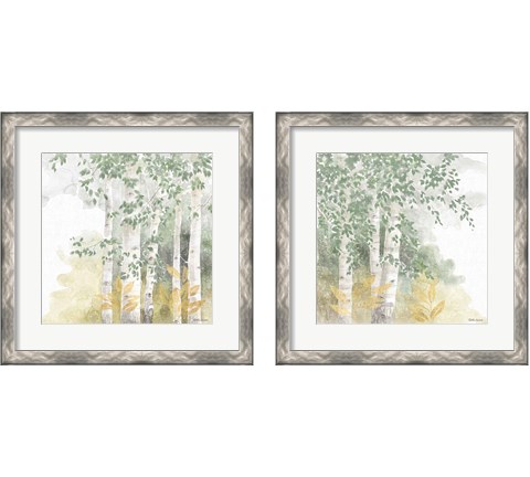 Natures Leaves Sage 2 Piece Framed Art Print Set by Beth Grove