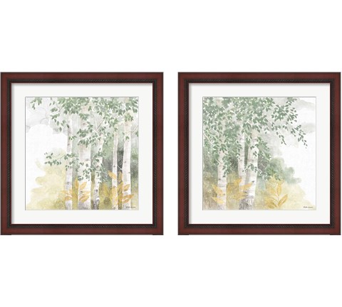 Natures Leaves Sage 2 Piece Framed Art Print Set by Beth Grove