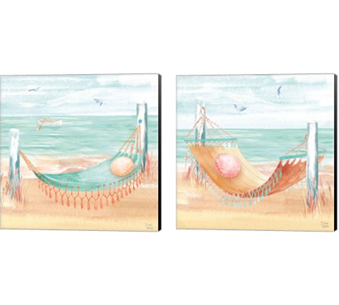 Ocean Breeze 2 Piece Canvas Print Set by Dina June