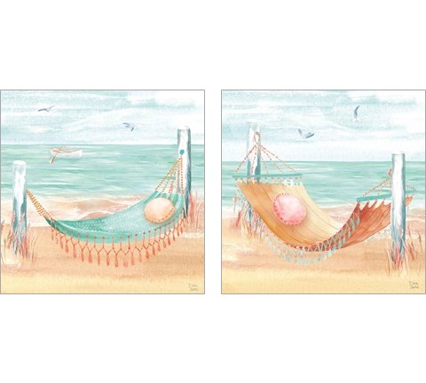 Ocean Breeze 2 Piece Art Print Set by Dina June