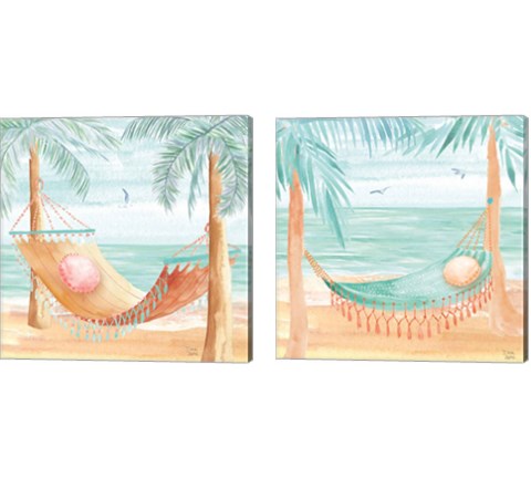 Ocean Breeze 2 Piece Canvas Print Set by Dina June