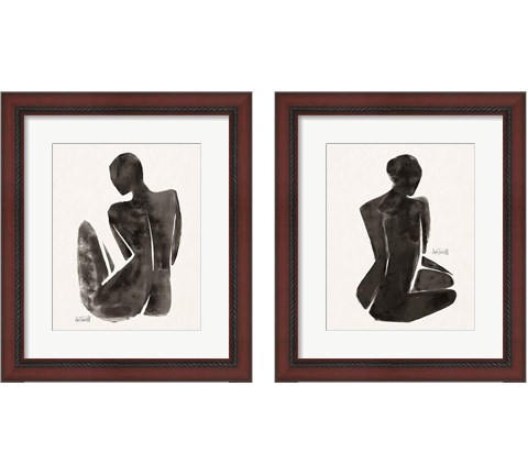 Neutral Nudes 2 Piece Framed Art Print Set by Anne Tavoletti