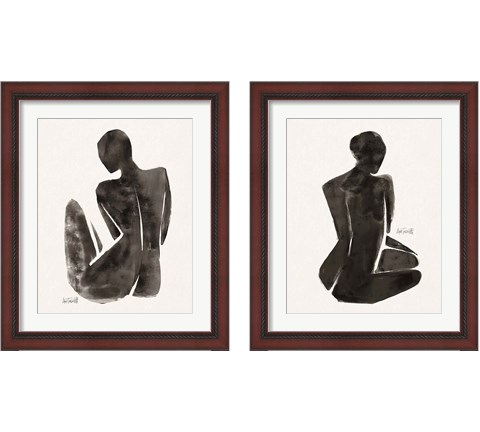 Neutral Nudes 2 Piece Framed Art Print Set by Anne Tavoletti