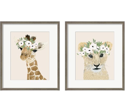 Little Animal 2 Piece Framed Art Print Set by Lucille Price