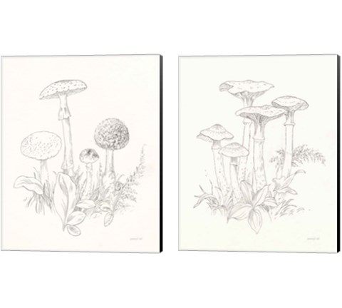 Nature Sketchbook 2 Piece Canvas Print Set by Danhui Nai