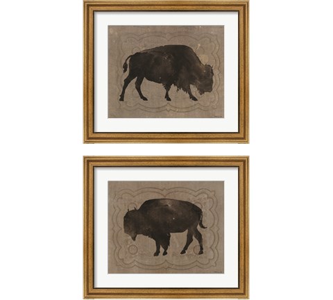 Buffalo Impression 2 Piece Framed Art Print Set by Stellar Design Studio