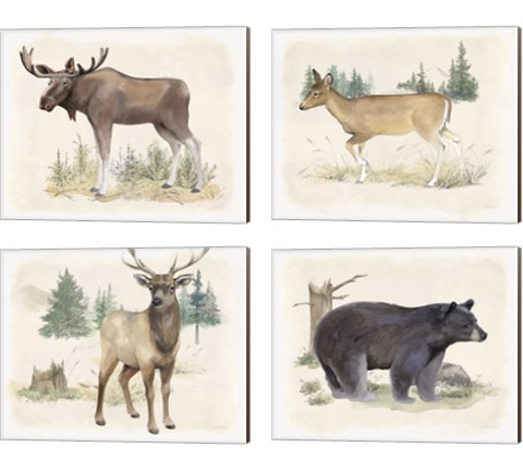 Wilderness Collection 4 Piece Canvas Print Set by Beth Grove