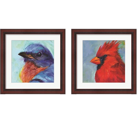 Field Birds 2 Piece Framed Art Print Set by Kim Smith