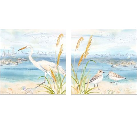 By the Seashore 2 Piece Art Print Set by Cynthia Coulter