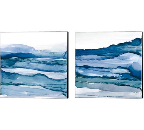 Blue Grayscape 2 Piece Canvas Print Set by Chris Paschke