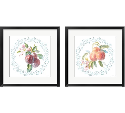 Blooming Orchard 2 Piece Framed Art Print Set by Danhui Nai