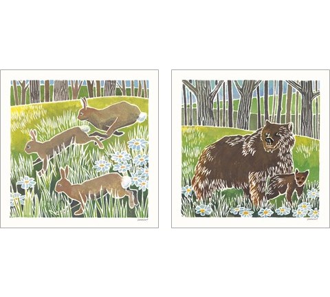 Wild Woodland 2 Piece Art Print Set by Kathrine Lovell