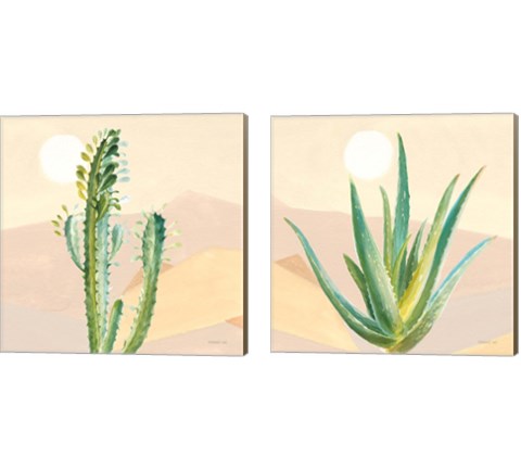 Desert Greenhouse 2 Piece Canvas Print Set by Danhui Nai