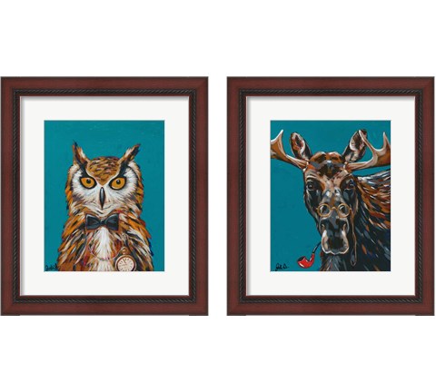 Spy Animals 2 Piece Framed Art Print Set by Jodi Augustine