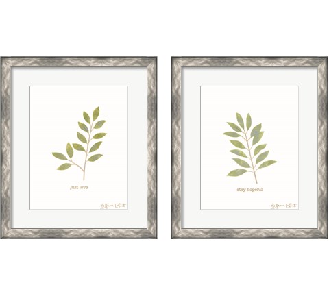 Love & Hopeful 2 Piece Framed Art Print Set by Annie Lapoint