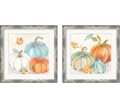Pumpkin Patch 2 Piece Framed Art Print Set by Cynthia Coulter