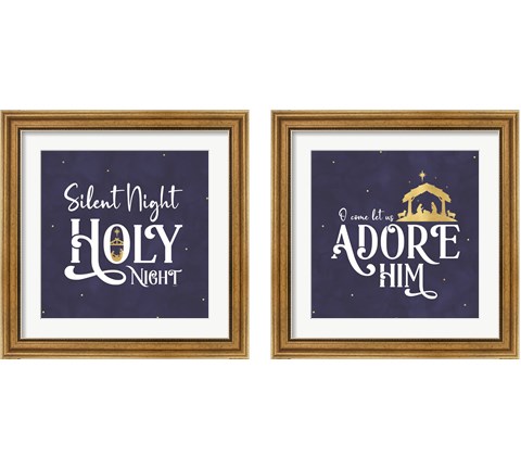 O Holy Night  2 Piece Framed Art Print Set by Tara Reed