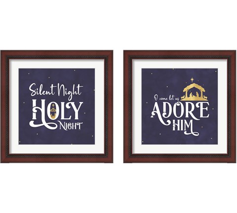 O Holy Night  2 Piece Framed Art Print Set by Tara Reed