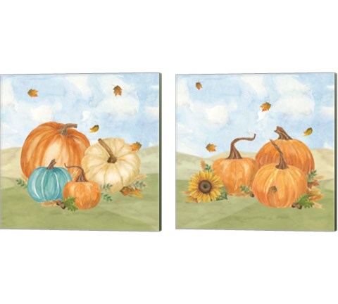 Fall Sunshine 2 Piece Canvas Print Set by Tara Reed