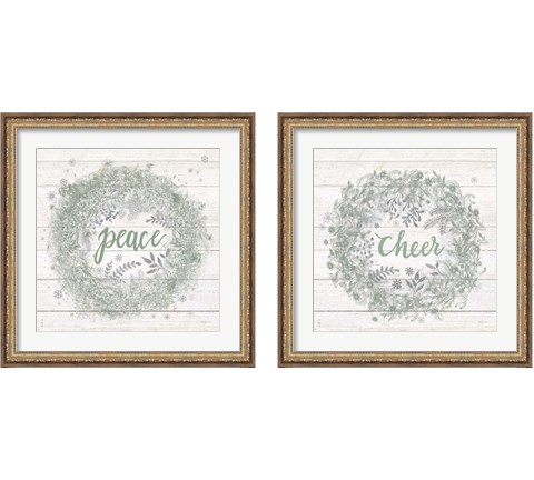 Frost Peace 2 Piece Framed Art Print Set by Mary Urban
