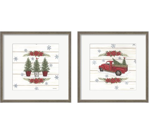 Christmas Tree 2 Piece Framed Art Print Set by Deb Strain