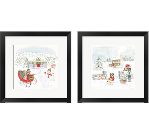 Home For The Holidays 2 Piece Framed Art Print Set by Beth Grove
