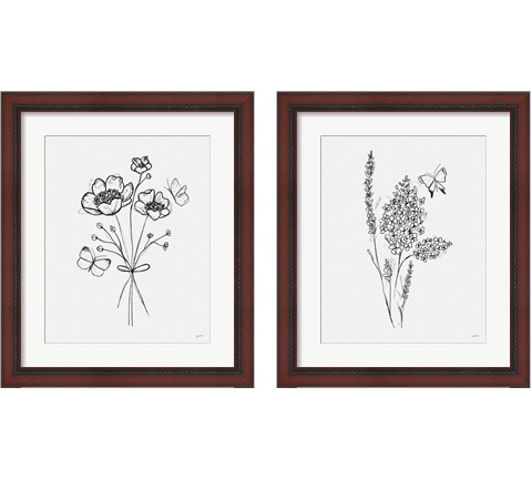 Among Wildflowers 2 Piece Framed Art Print Set by Leah York