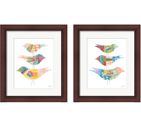 Spring Birds 2 Piece Framed Art Print Set by Courtney Prahl